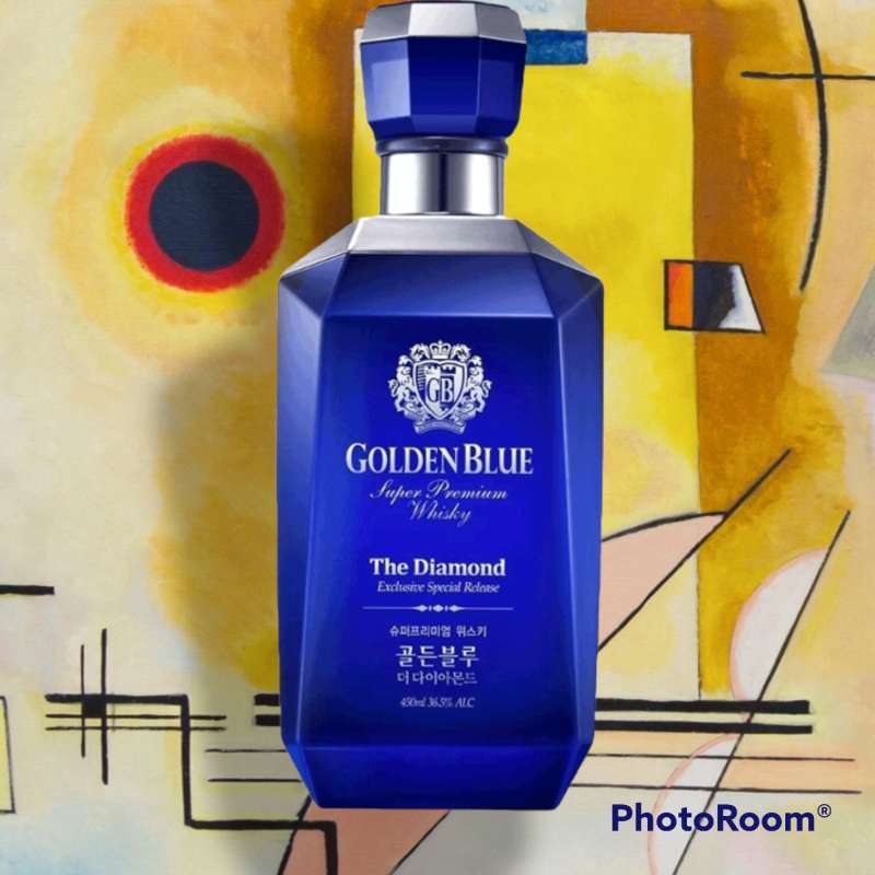 GOLDEN BLUE The DIAMOND 450ml 36.5% 韓国 Jual Golden Blue The Diamond 450ml Di Seller Wine Wine Solution