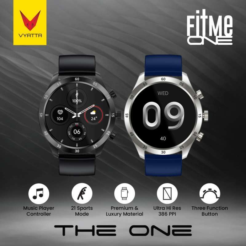 Jual VYATTA Fitme One Smartwatch Bluetooth Phone Call GPS