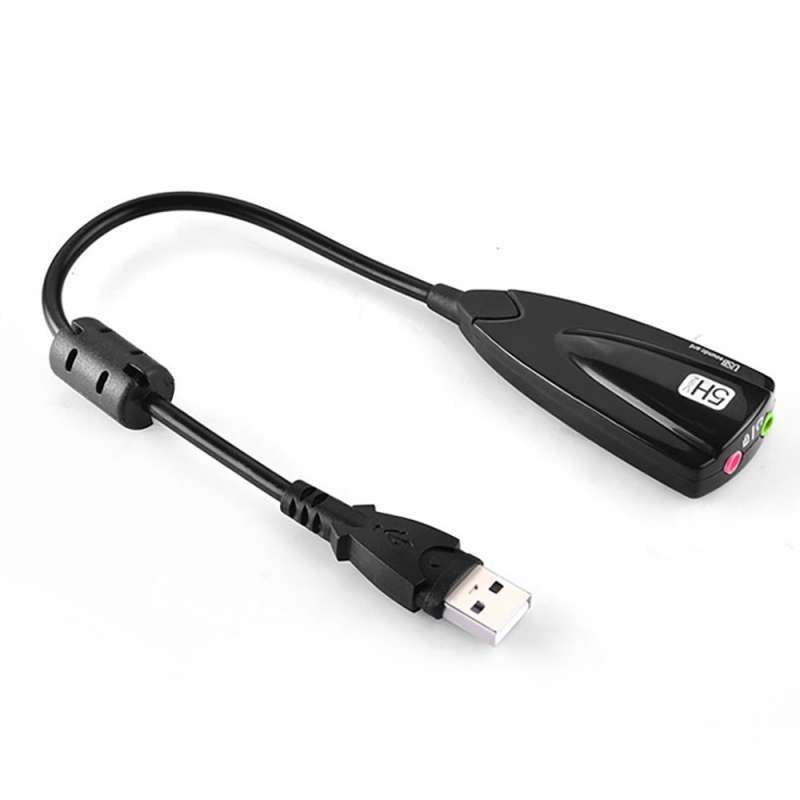 Jual Adapter Sound Card Eksternal USB 5hv2 Channel Dengan