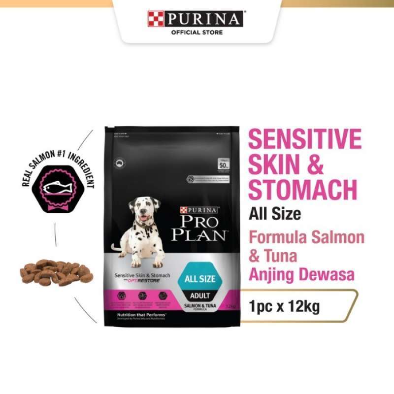 Pro plan sensitive deals skin and stomach 12kg