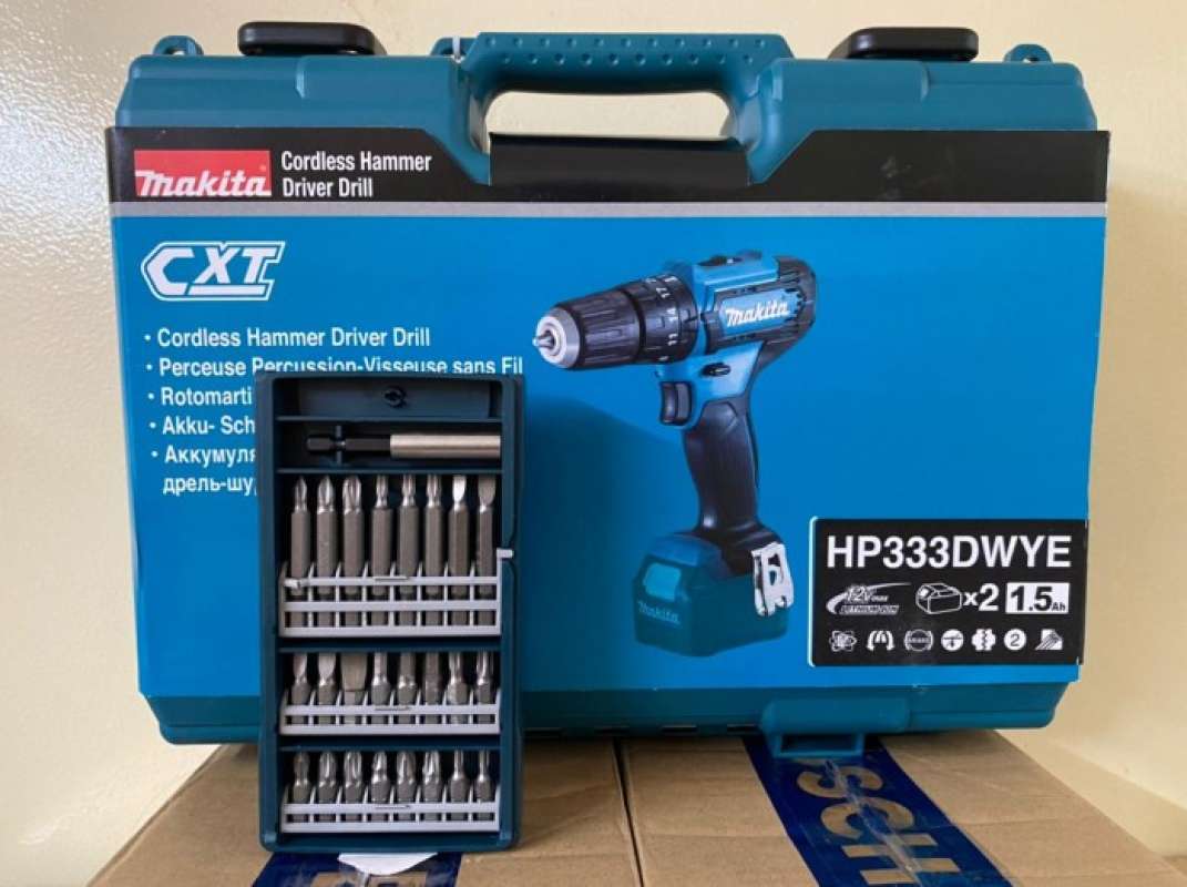 Paket Mata Bor 21pc Mesin Bor Baterai Cordless Drill Makita HP331