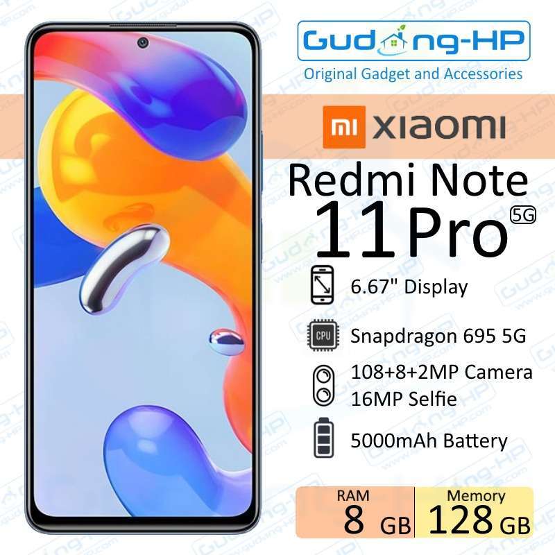 Jual Xiaomi Redmi Note 11 Pro 5G 8/128 GB Garansi Resmi di ...