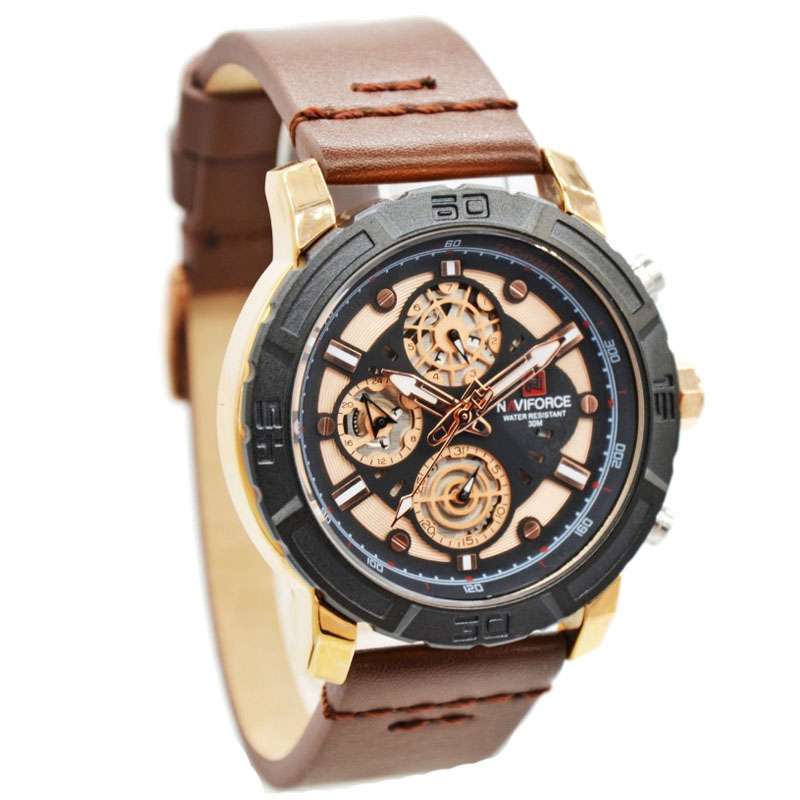 Promo Jam Tangan Naviforce 9139 M1 Jam Naviforce Original 9139 La Kulit Coklat Jam Tangan Navyforce 9139 Jam Tangan Pria Murah Jam Pria La Kl Diskon 37 Di Seller Jamdunia Official