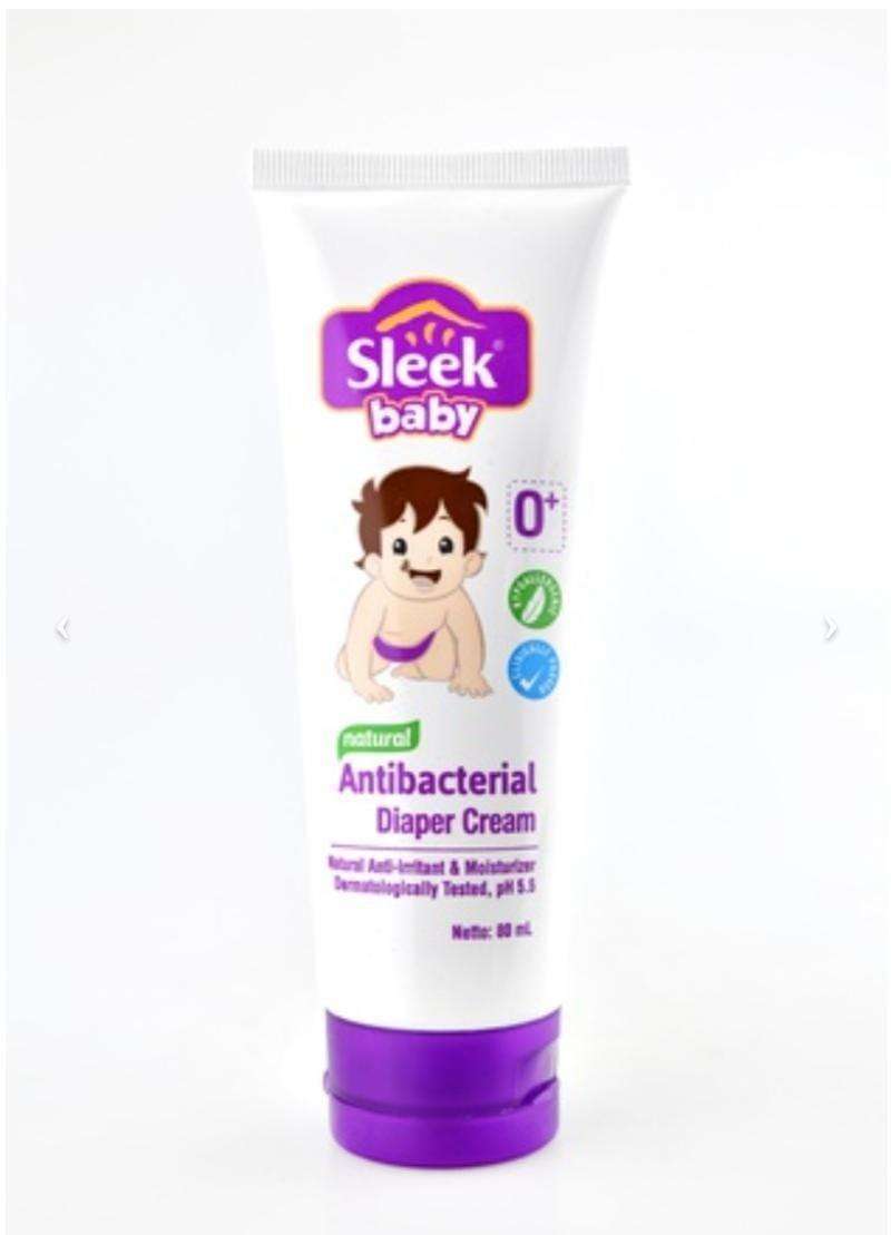 Jual Cream Popok Bayi Diaper Cream Sleek Baby 80 Ml Anti Bacterial
