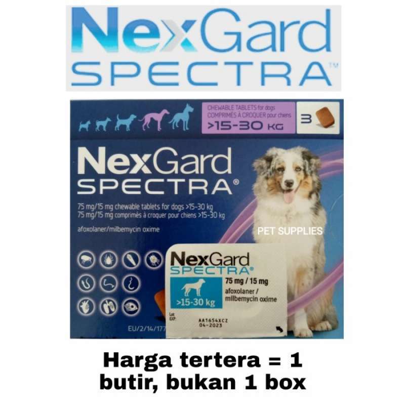 Promo no Brand Obat Kutu Anjing Dan Demodex Nexgard Spectra Size