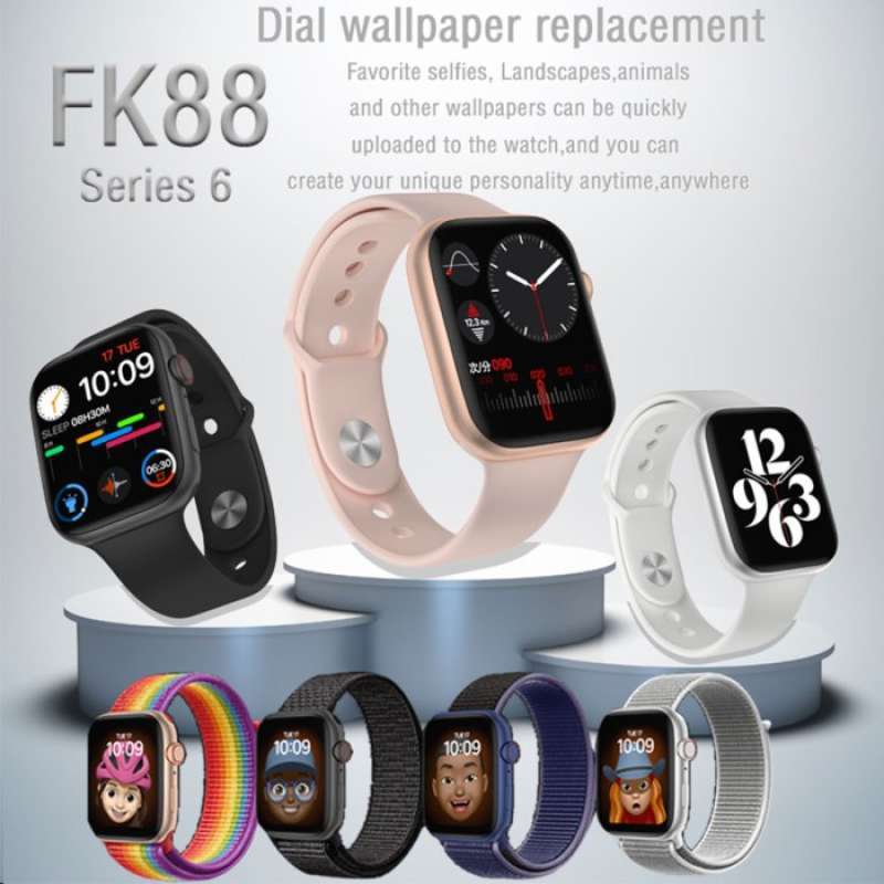 Jual SMARTWATCH IWO FK88 SERIES 6 MODEL APPLE WATCH UP FK78 di