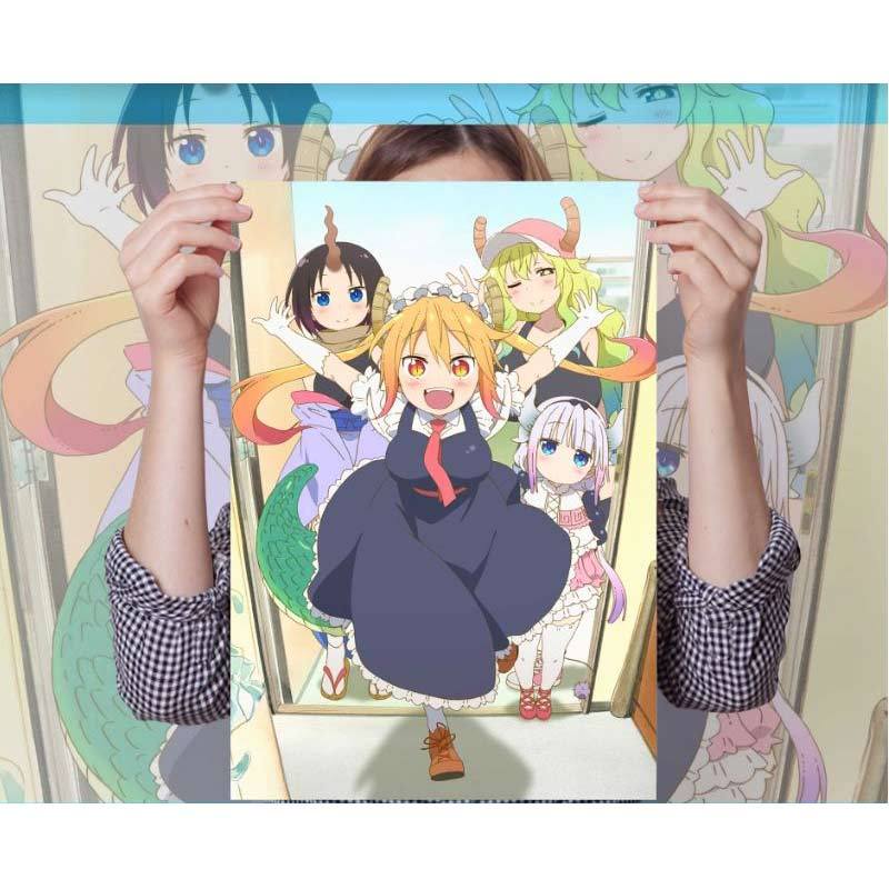 Wallpaper Jual Oem Kobayashi San Chi No Maid Dragon Action Figure Poster Desktop Wallpaper