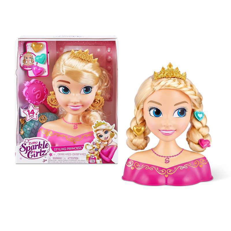 Promo Mainan Boneka Sparkle Girlz Styling Princess Head Doll