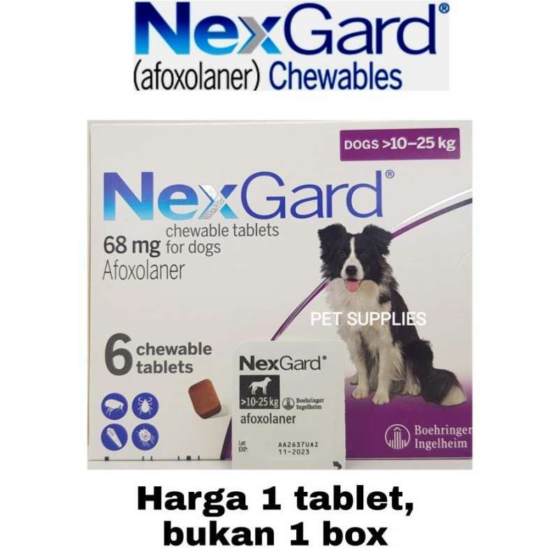Nexgard size sales