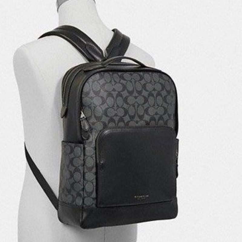 Coach computer backpack discount
