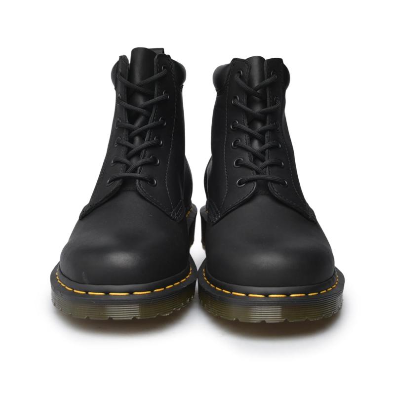 dr martens 939 ben 6 eye sepatu boot pria black greasy 24258001