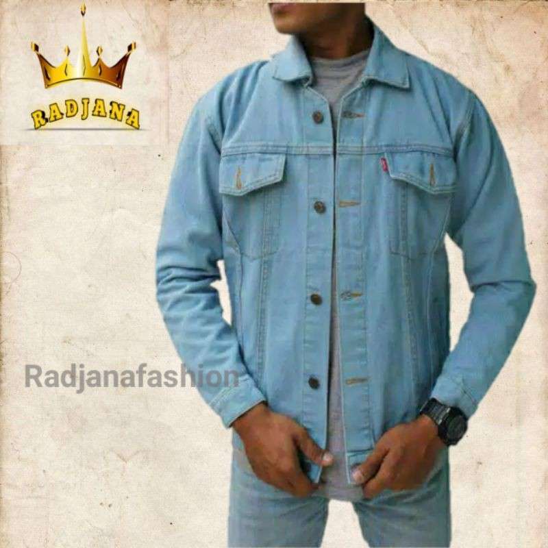 Jaket denim levis original on sale
