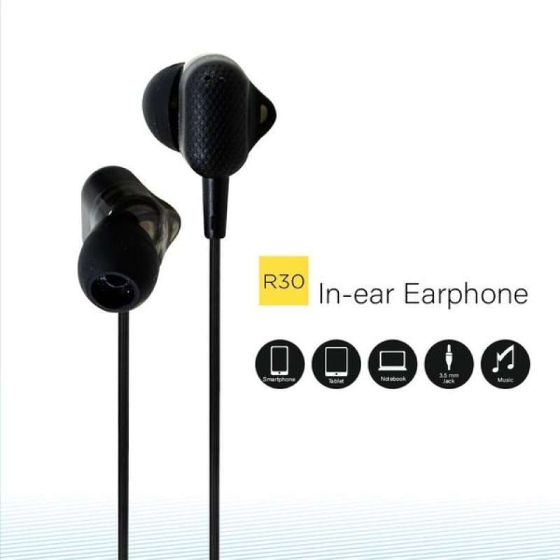 Promo Realme R30 Headset In Ear Stereo With Mic Jack 3.5mm Diskon