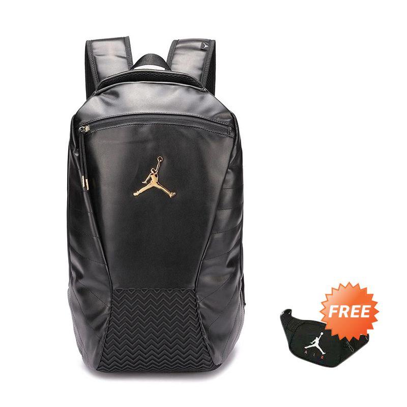 air jordan leather backpack