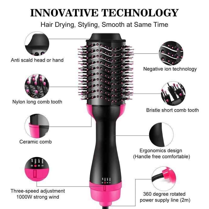 Jual Sisir Roller Hair Dryer Brush Rambur In Volumizer Curler