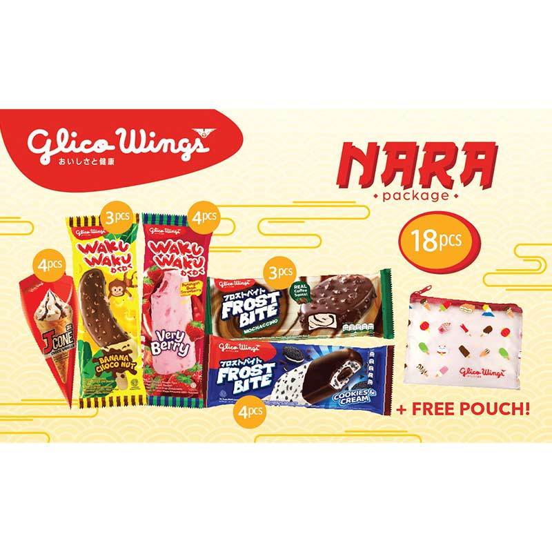 Jual Tangerang Glico Wings Ice Cream Nara Pack Free Pouch Online Oktober 2020 Blibli Com