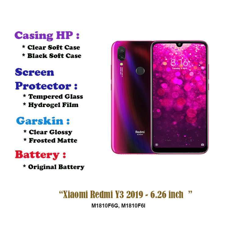 Jual Xiaomi Redmi Y3 2019 6.26 inch Case Screen Protector
