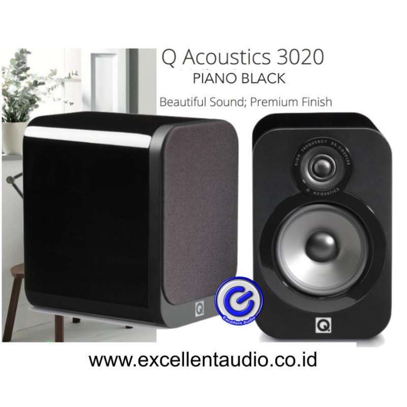 Q Acoustics 3020 White Jual Q Acoustics 3020 Piano Black Pasif