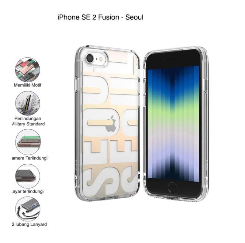 Ringke iPhone SE Fusion Seoul Casing Softcase Anti Crack Slim Armor