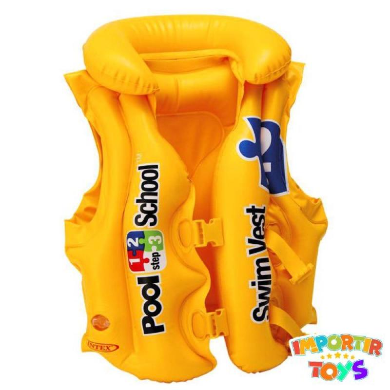 Jual Swim Vest Jaket Rompi Pelampung Renang Anak Non Official Intex Step 2 Online September 2020 Blibli Com
