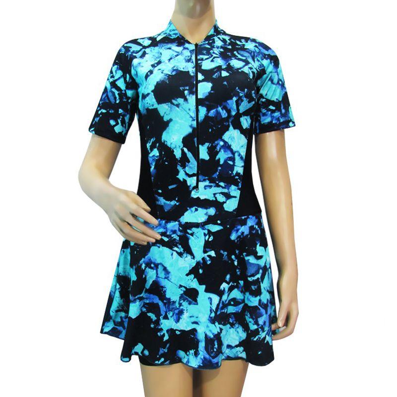 Jual Rainy Collections Model Diving Rok Motif Biru Marmer Baju Renang Wanita Online Oktober 2020 Blibli Com