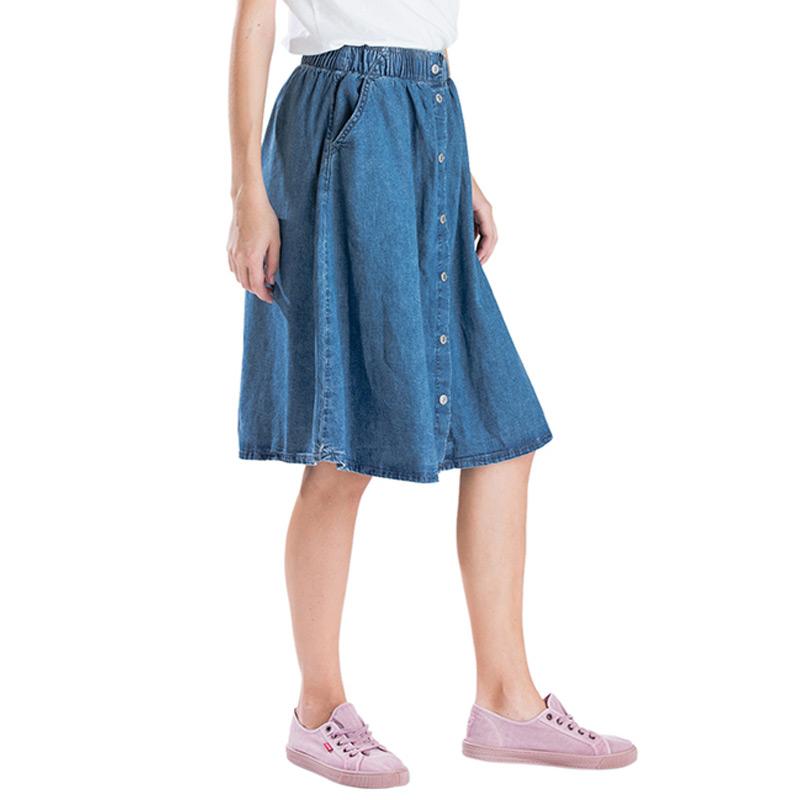 levi's lightweight midi skirt