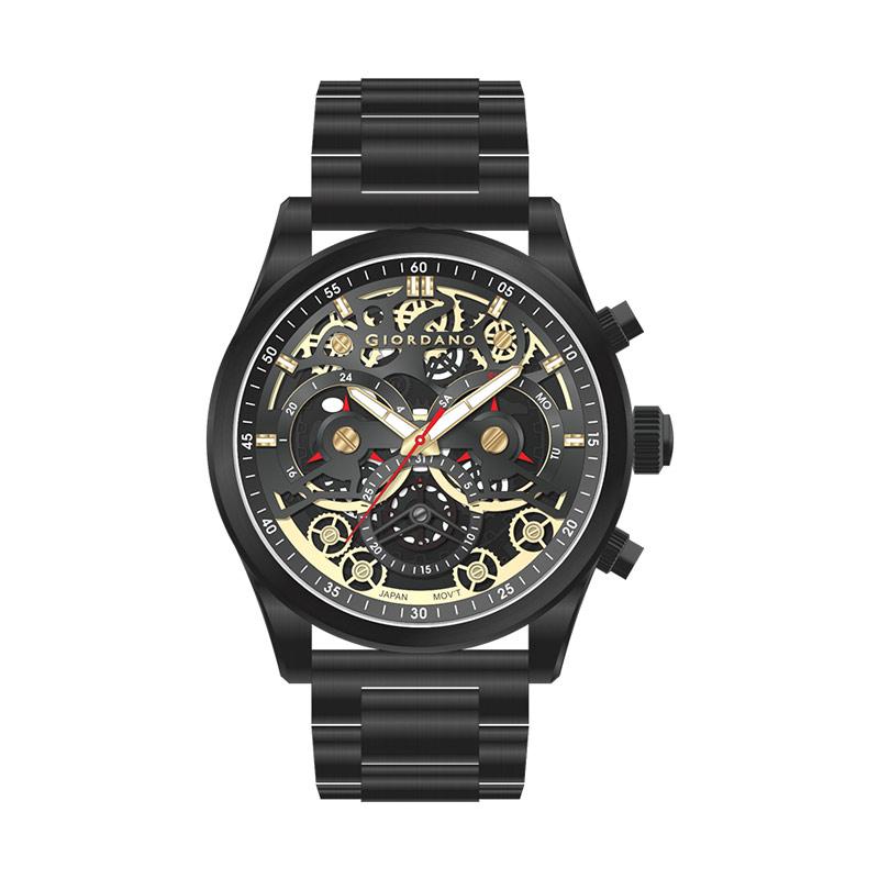Jual Giordano Chronograph Jam Tangan Pria Black GD 1087 55