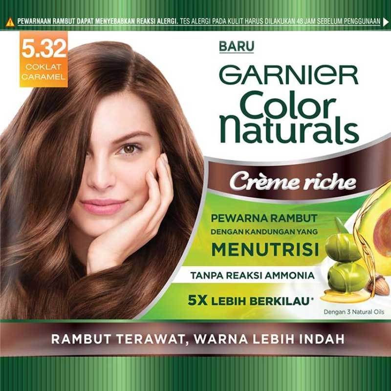 Jual Garnier Color Naturals Creme Riche Pewarna Rambut 5 32 Coklat Karamel Sachet Online Agustus 2020 Blibli Com