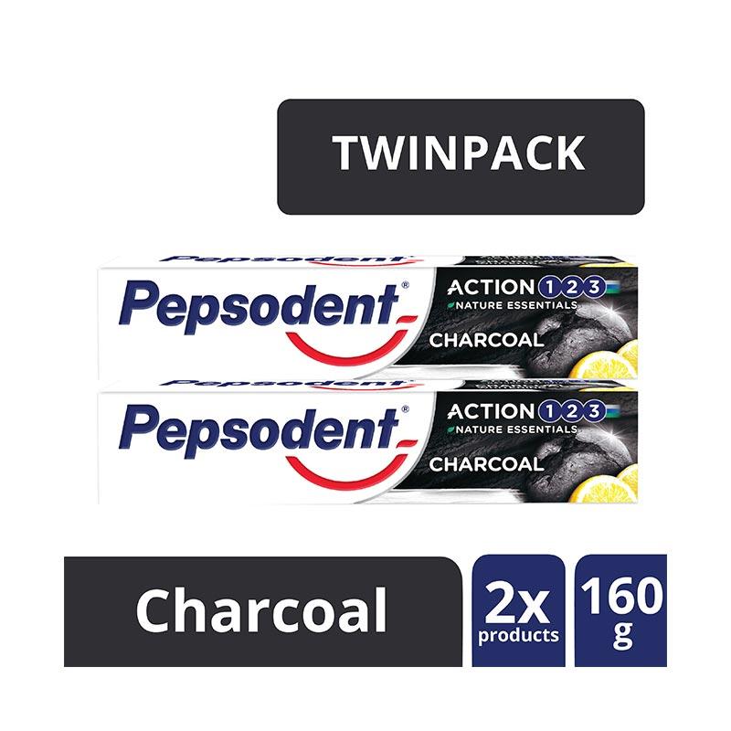 Jual Pepsodent Action 123 Charcoal Pasta Gigi 160 G Twin Pack Online Desember 2020 Blibli