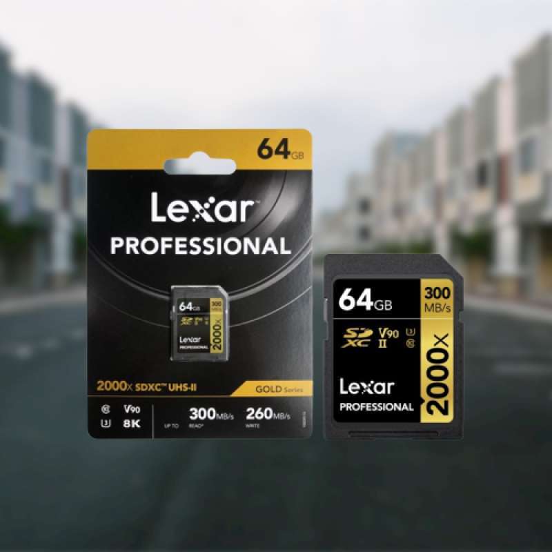 Lexar Professional 2000x SDHC/SDXC UHS-II RW up to 300/260 MB/s 64GB