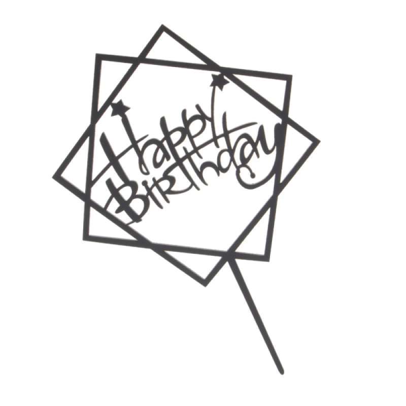 Jual Oem Happy Birthday Acrylic Cake Toppers Home Party Cake Decoration Murah September 2020 Blibli Com,Lighting Diwali Light Decoration Home Ideas