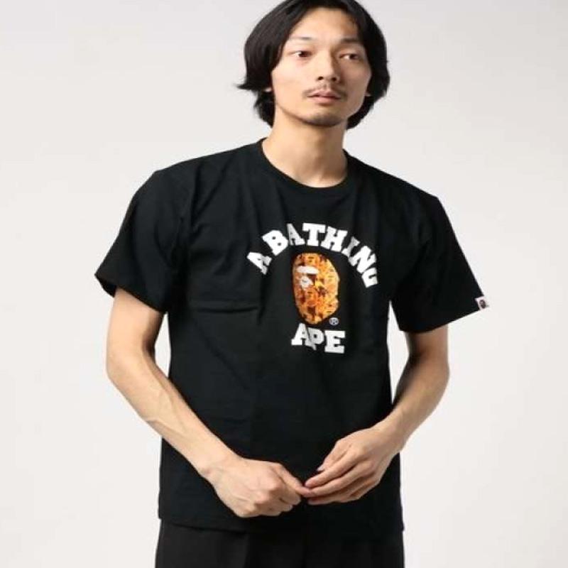 Bape flame 2025 college tee