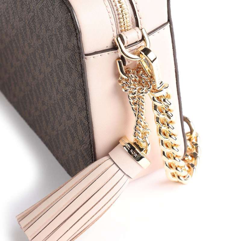 Ginny medium logo crossbody bag pink online