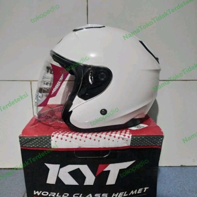 Promo HELM KYT KYOTO R WHITE SOLID GLOSSY Diskon 50 di Seller