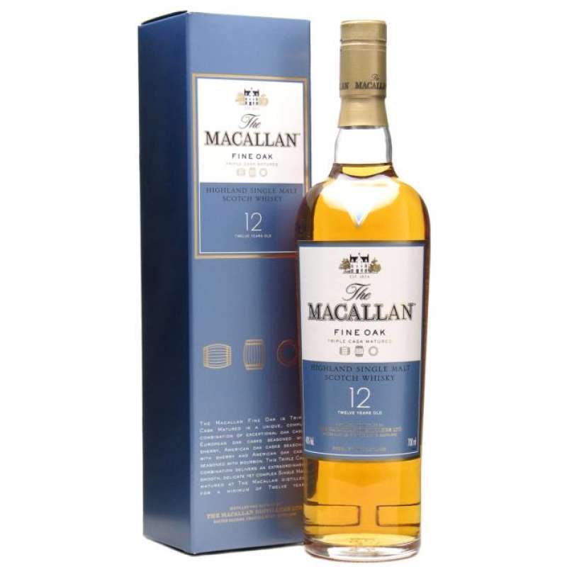 Jual The Macallan 12 Year Old Fine Oak Minuman Alkohol 700ml Online November 2020 Blibli