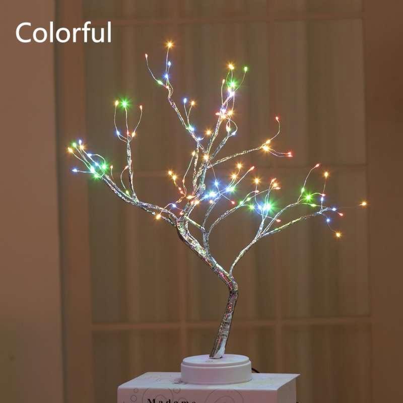 Jual Lans Rgb Table Lamp 108 Leds Tree Shaped Usb Rechargeable Led Night Light Centerpiece Decor Light For Home Christmas Party Murah Agustus 2020 Blibli Com