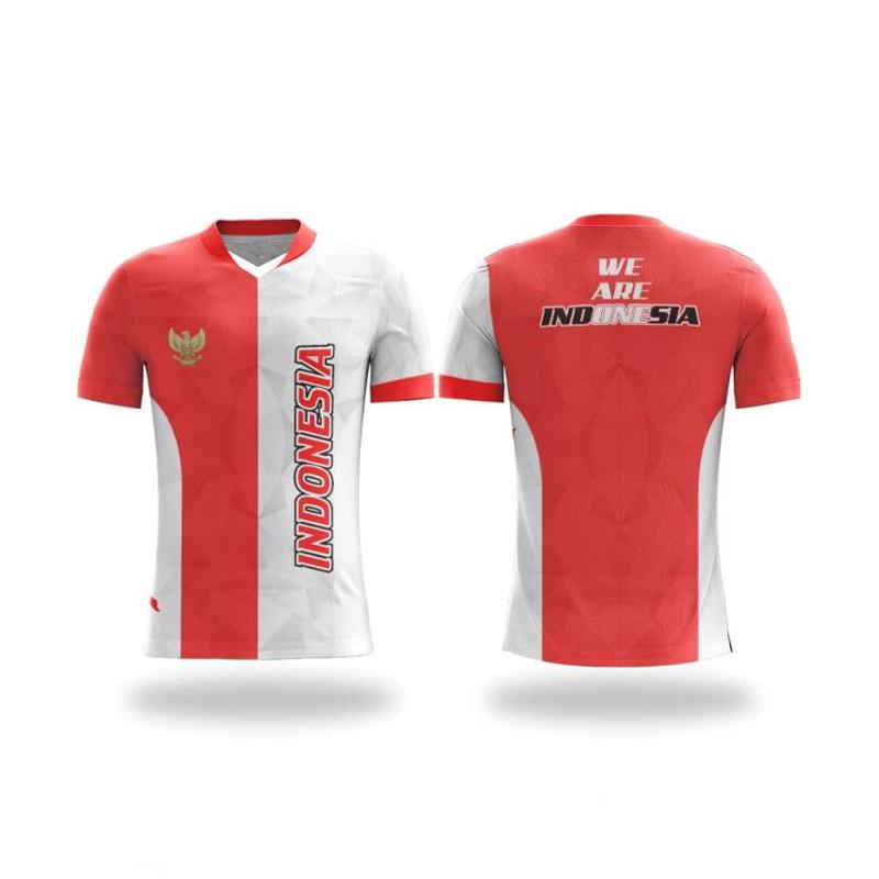 Promo Bintang Sport Jersey V-Neck Custom Sepeda Merah Putih Lengan Pendek  Unisex [REIFP213 / Pre Order- 10 HARI KERJA ] - MULTICOLOR S di Seller  Bintang Sport Jersey Custom Official Store -