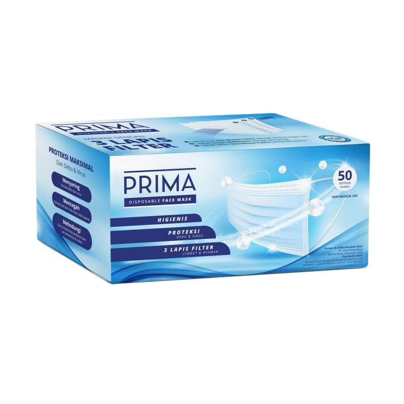 Download Jual Prima Disposable Face Mask Masker 3 Ply 50 Pcs Online November 2020 Blibli Com PSD Mockup Templates