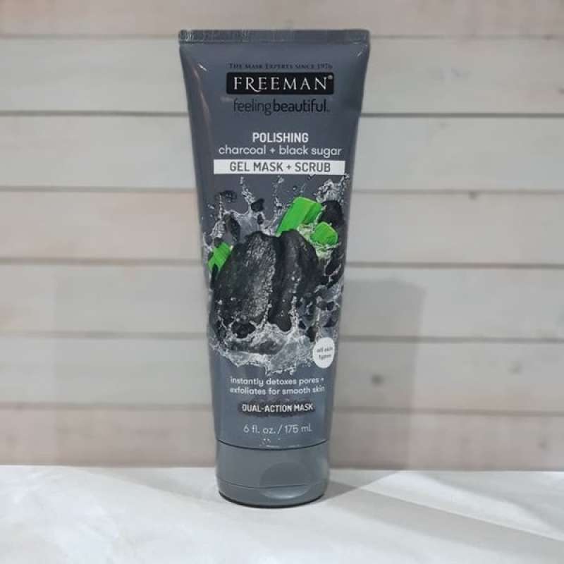 Jual Freeman Polishing Charcoal Black Sugar Gel Mask Scrub Hitam 175 Ml Online April 2021 Blibli