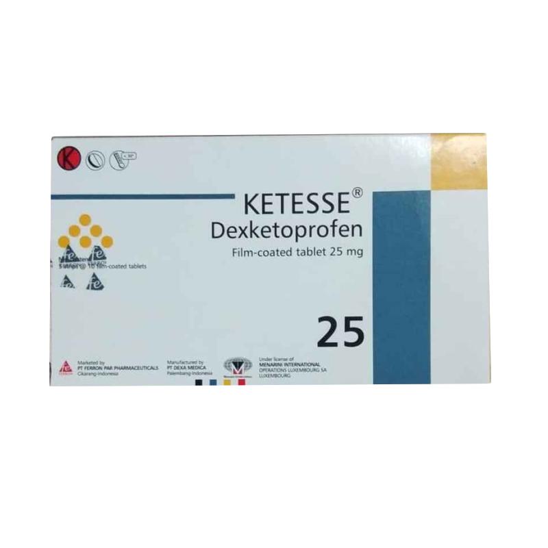 kalbe ketese 25mg obat resep dokter 5 strip box