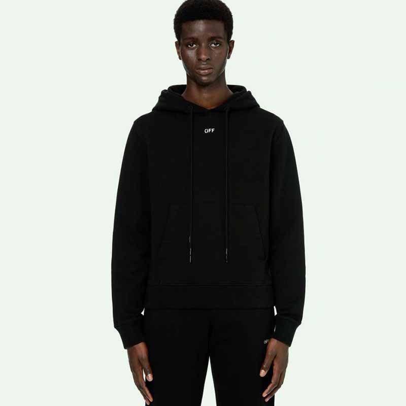 Off white best sale stencil hoodie