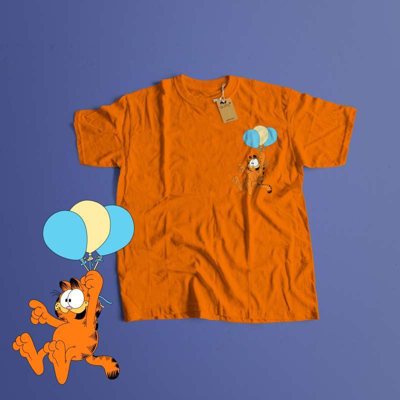 Jual Gults K 26 Garfield 90 S Kartun Kucing Baloon T Shirt Pria Online Oktober 2020 Blibli Com