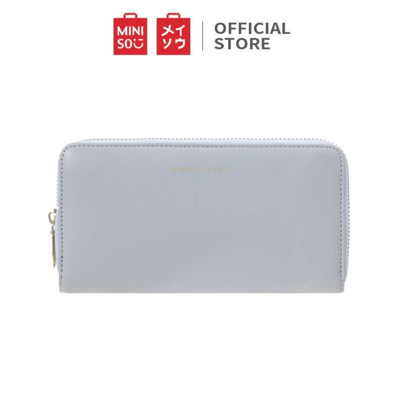 Jual Miniso Panjang Lipat Zipper Simple Polos Dompet Wanita Online November 2020 Blibli