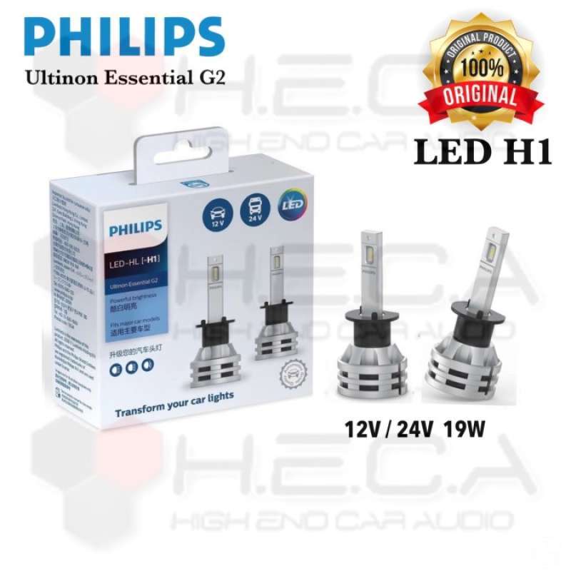 Jual Led Philips H1 Ultinon Essential G2 6500k 12v 24v 19w Lampu Mobil Online Desember 2020 Blibli