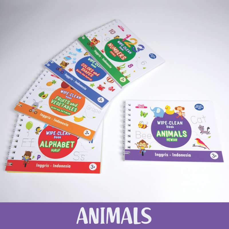 Jual Zivana Kids Wipe And Clean Activity Book Buku Edukasi Anak Belajar Menulis Membaca Mengenal Nama Hewan Mainan Edukasi Anak Balita Paud Tk Online Oktober 2020 Blibli Com