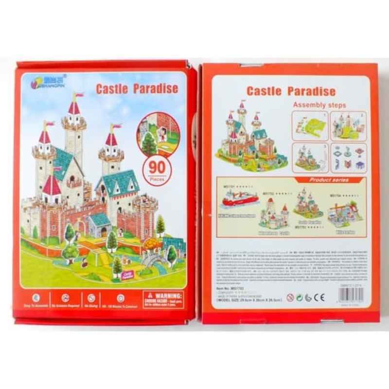 Jual Mainan 3d Puzzle Eksklusif Adventurous Castle Puzzle 3d Istana Online November 2020 Blibli Com
