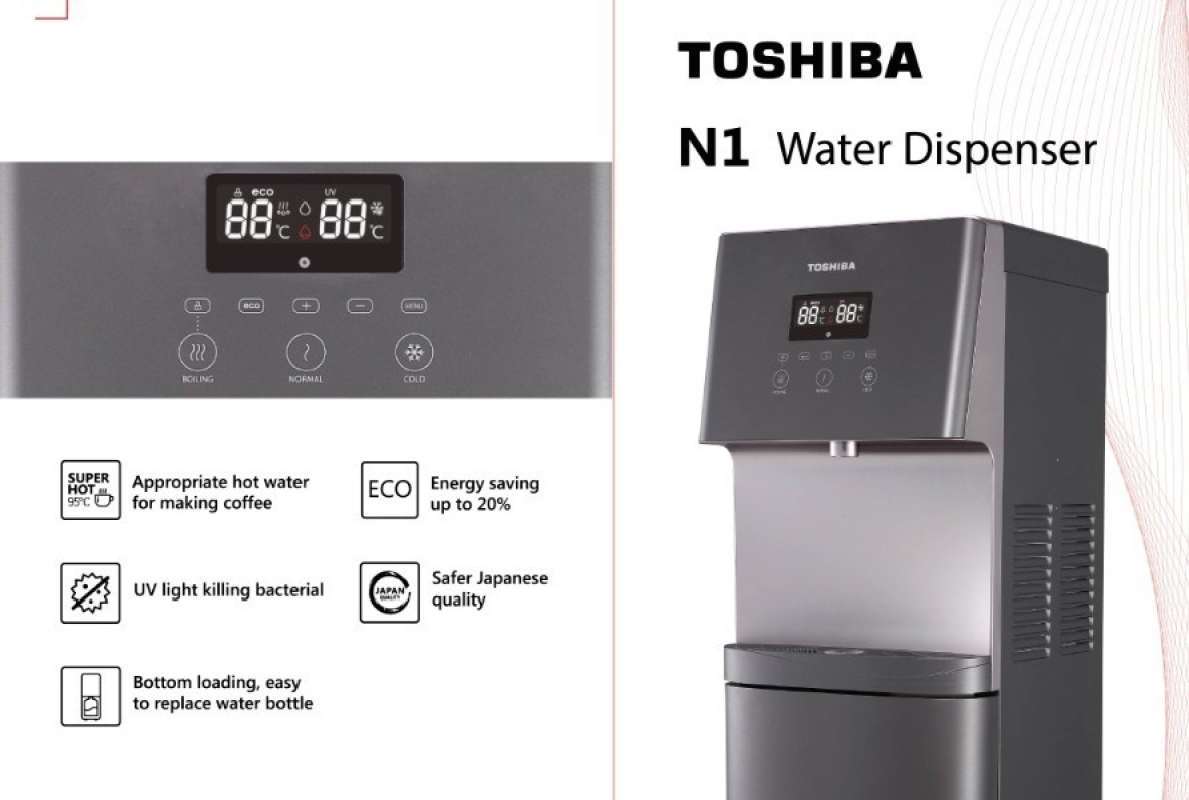 toshiba rwf w1830uvbn water dispenser galon bawah jabodetabek