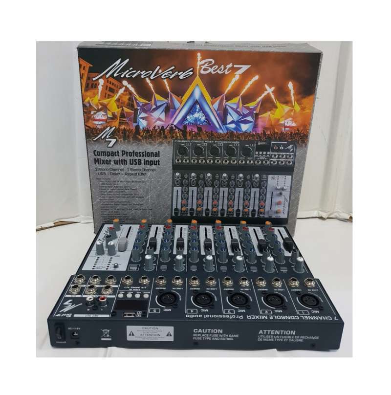 Jual Mixer Microverb Best7usb Bluetooth Recording To Pc Laptop Online November 2020 Blibli