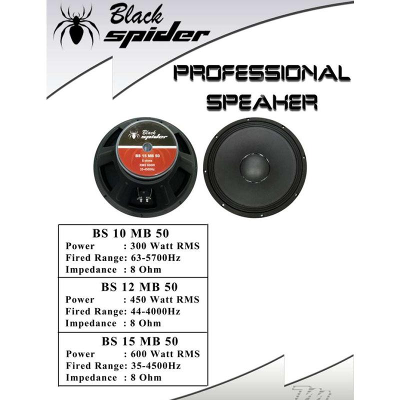 Jual Black Spider Bs10mb50 Speaker Full Range Mid Bass 10 Inch Online Februari 2021 Blibli