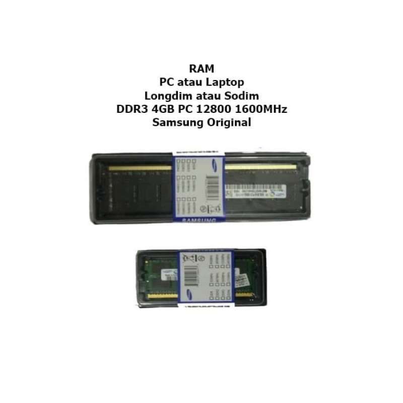 Jual Ram Ddr3 Samsung 4 Gb Pc 12800 L600 Mhz Original Online November 2020 Blibli Com